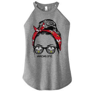 Woman Lacrosse Bandana Sunglasses Mom Life Mothers Day Mama Women's Perfect Tri Rocker Tank