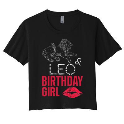 Wo Leo Birthday Women's Crop Top Tee