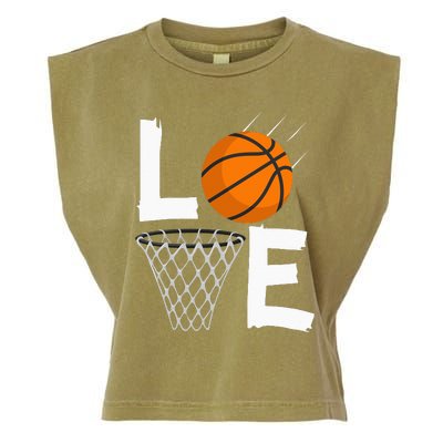 Women Love Basketball Hoodie BBall Hoodie For Garment-Dyed Women's Muscle Tee