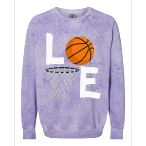 Women Love Basketball Hoodie BBall Hoodie For Colorblast Crewneck Sweatshirt