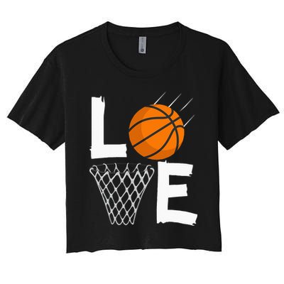 Women Love Basketball Hoodie BBall Hoodie For Crop Top