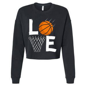 Women Love Basketball Hoodie BBall Hoodie For Cropped Pullover Crew