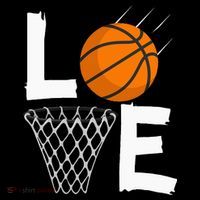 Women Love Basketball Hoodie BBall Hoodie For Women's V-Neck T-Shirt