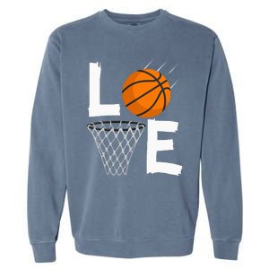 Women Love Basketball Hoodie BBall Hoodie For Garment-Dyed Sweatshirt