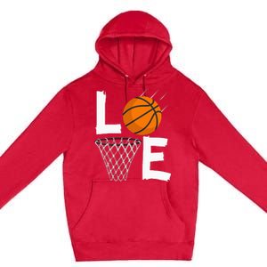 Women Love Basketball Hoodie BBall Hoodie For Premium Pullover Hoodie