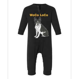 Woco Loco Boston Terrier Dog Infant Fleece One Piece