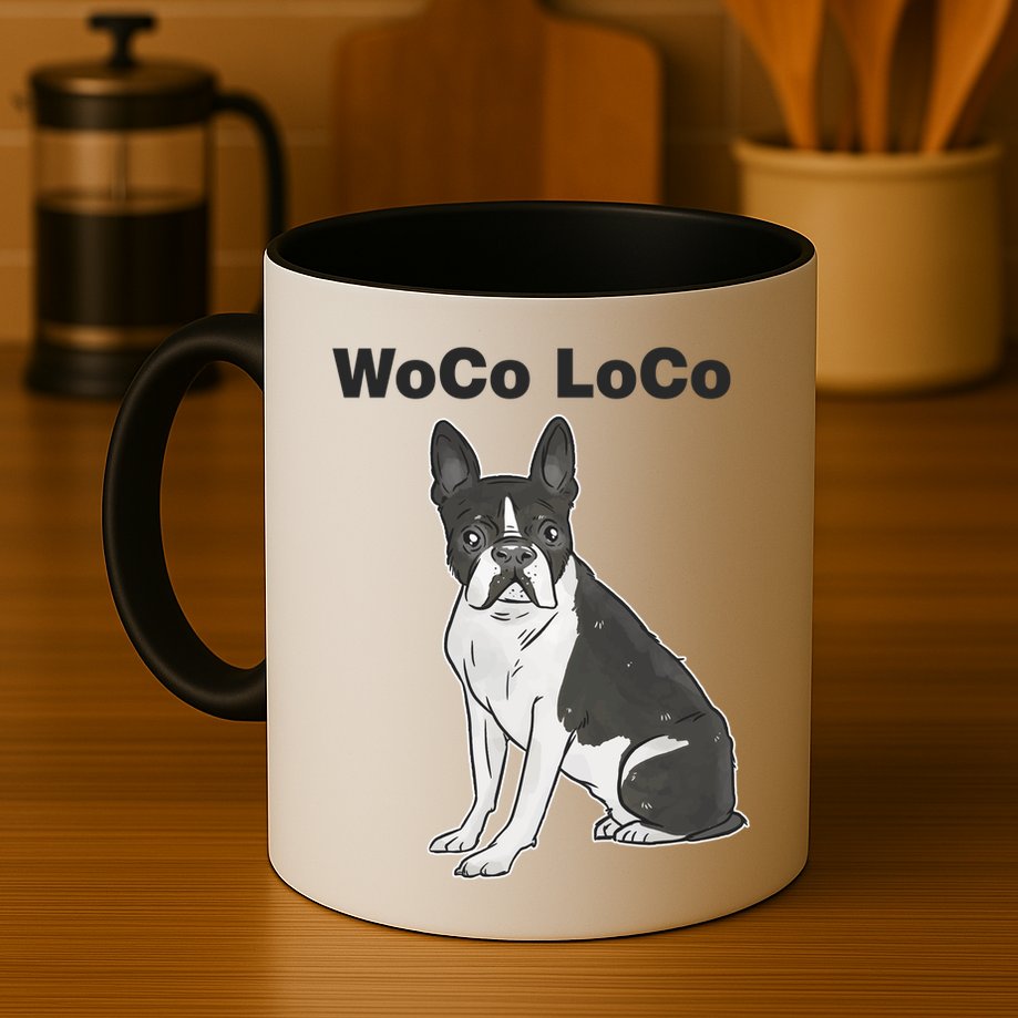 Woco Loco Boston Terrier Dog Mug