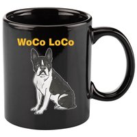 Woco Loco Boston Terrier Dog 11oz C Handle Ceramic Mug