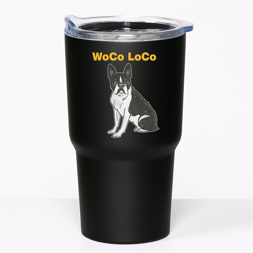Woco Loco Boston Terrier Dog Tumbler