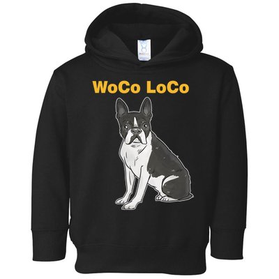Woco Loco Boston Terrier Dog Toddler Hoodie
