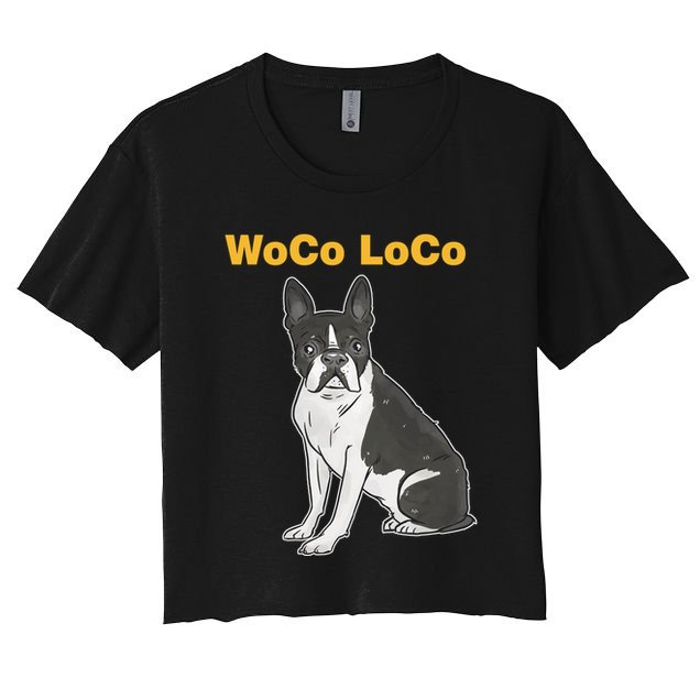 Woco Loco Boston Terrier Dog Crop Top