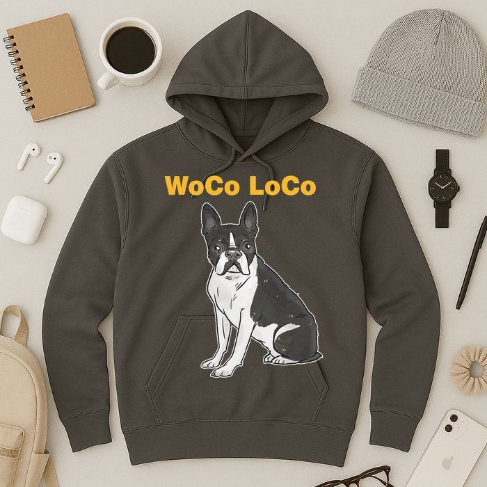 Woco Loco Boston Terrier Dog Hoodie