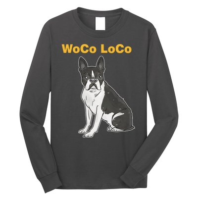 Woco Loco Boston Terrier Dog Long Sleeve Shirt