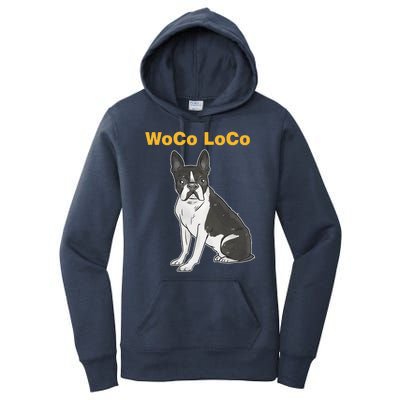 Woco Loco Boston Terrier Dog Women's Pullover Hoodie