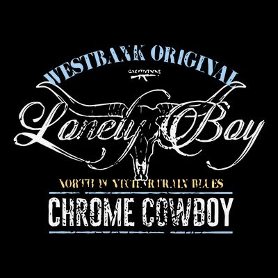 Westbank Lonely Boy North Pontchartrain Blues Chrome Cowboy T-Shirt