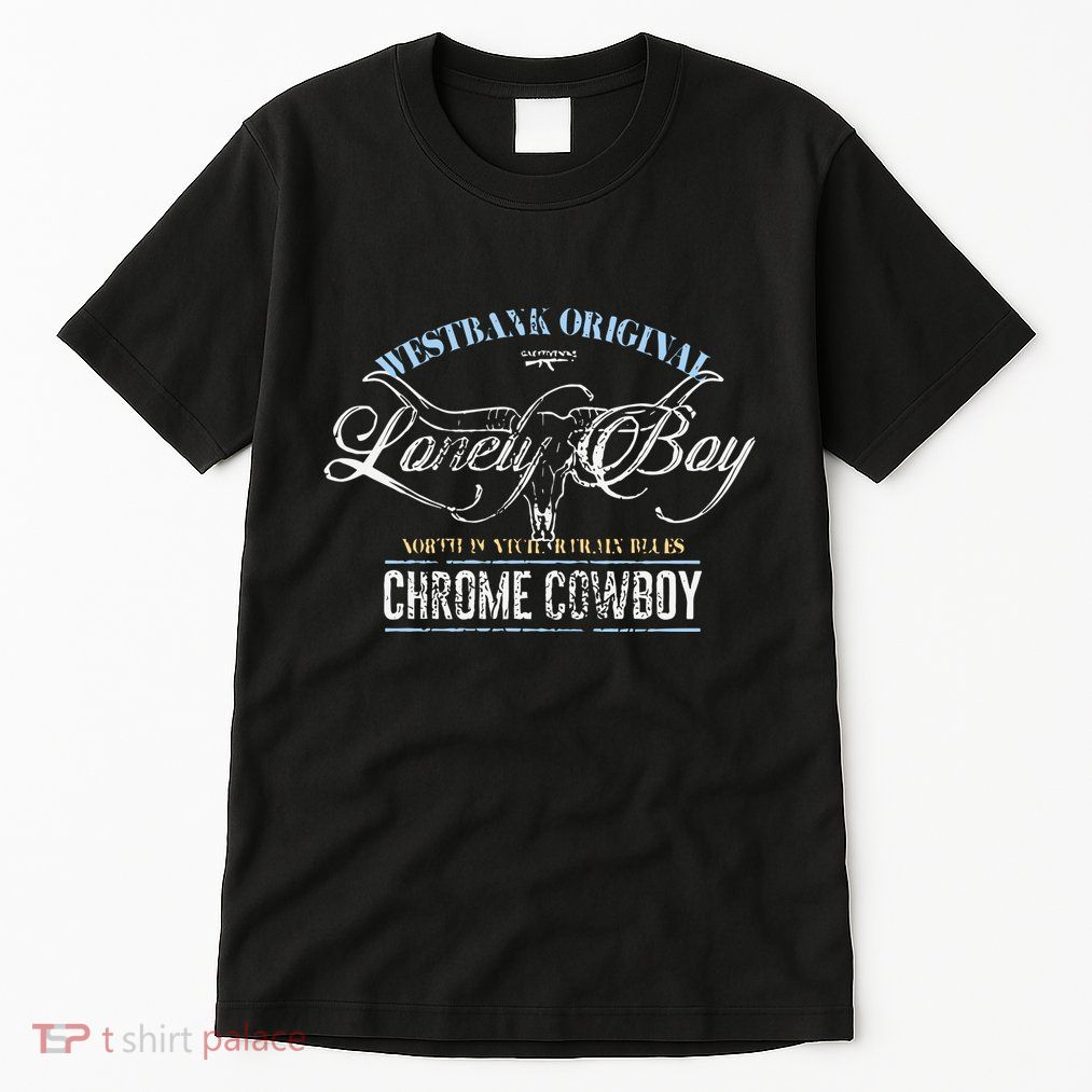 Westbank Lonely Boy North Pontchartrain Blues Chrome Cowboy Tall T-Shirt