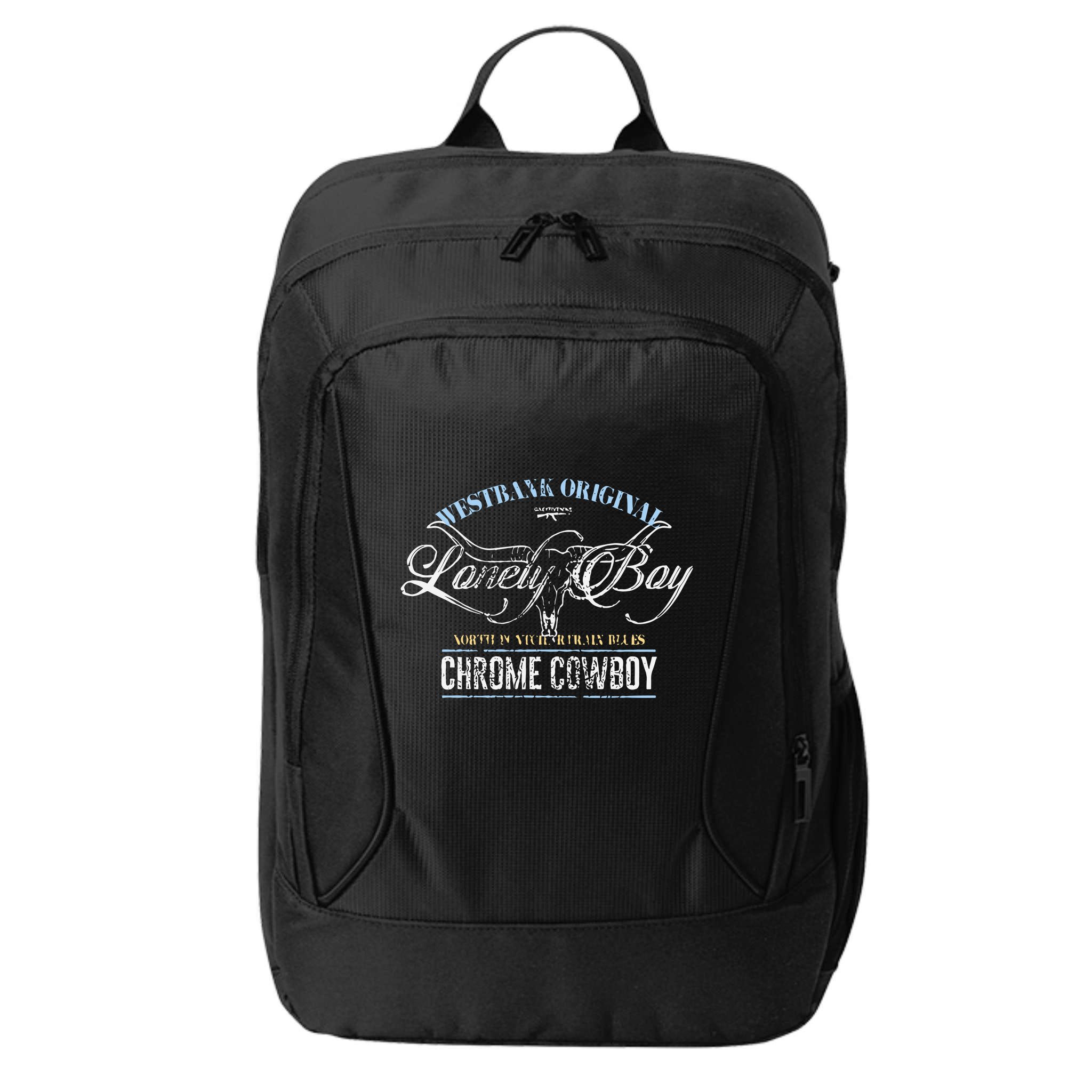 Westbank Lonely Boy North Pontchartrain Blues Chrome Cowboy City Backpack