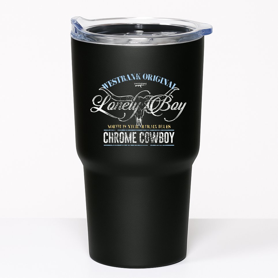 Westbank Lonely Boy North Pontchartrain Blues Chrome Cowboy Tumbler
