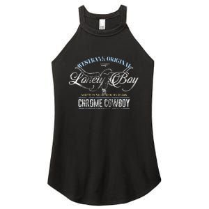 Westbank Lonely Boy North Pontchartrain Blues Chrome Cowboy Women's Perfect Tri Rocker Tank