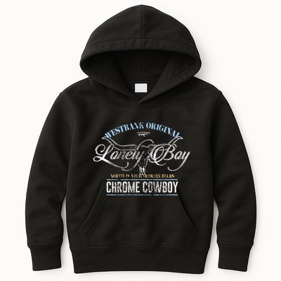Westbank Lonely Boy North Pontchartrain Blues Chrome Cowboy Kids Hoodie
