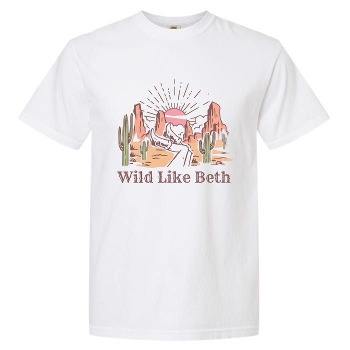 Wild Like Beth Western Retro Vintage Cowboy Cowgirl Garment-Dyed Heavyweight T-Shirt