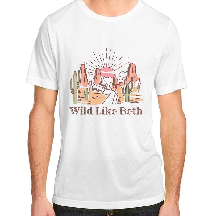 Wild Like Beth Western Retro Vintage Cowboy Cowgirl Adult ChromaSoft Performance T-Shirt