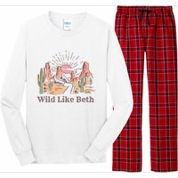 Wild Like Beth Western Retro Vintage Cowboy Cowgirl Long Sleeve Pajama Set