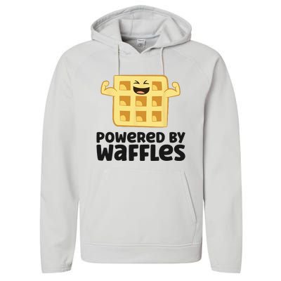 Waffle Lover Breakfast Waffles Powered By Waffles Performance Fleece Hoodie