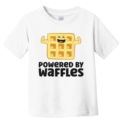 Waffle Lover Breakfast Waffles Powered By Waffles Toddler T-Shirt