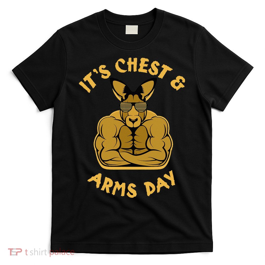 Weight Lifting Chest Arms Day Kangaroo T-Shirt