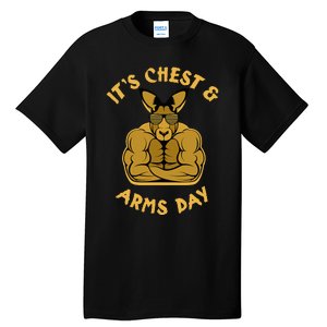 Weight Lifting Chest Arms Day Kangaroo Tall T-Shirt