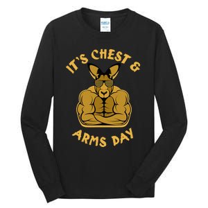 Weight Lifting Chest Arms Day Kangaroo Tall Long Sleeve T-Shirt