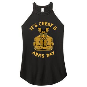 Weight Lifting Chest Arms Day Kangaroo Women's Perfect Tri Rocker Tank