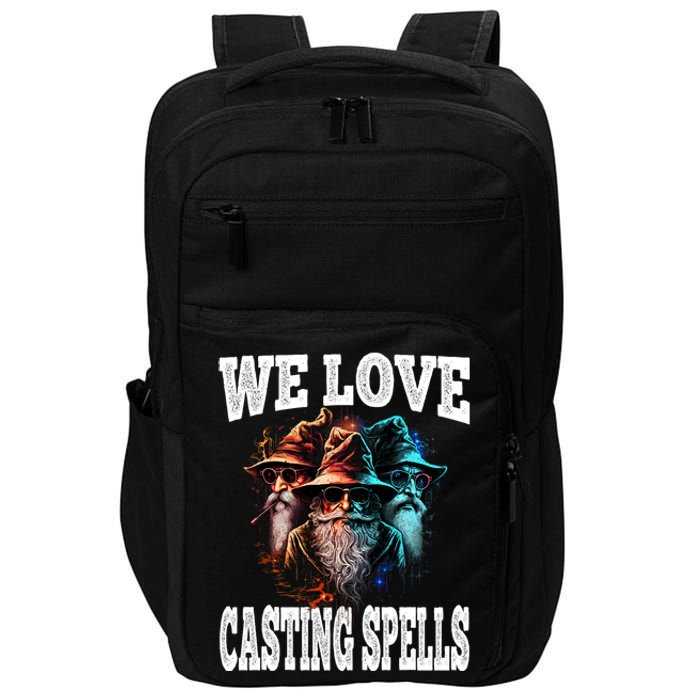 We Love Casting Spells Shadow Wizard Gang Meme Impact Tech Backpack