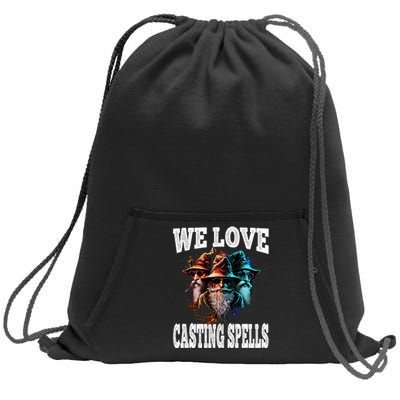 We Love Casting Spells Shadow Wizard Gang Meme Sweatshirt Cinch Pack Bag