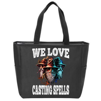 We Love Casting Spells Shadow Wizard Gang Meme Zip Tote Bag