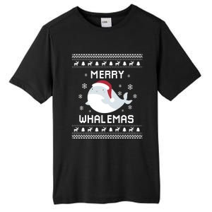 Whale Lover Christmas Ugly Xmas Whale Sweater Whale Gift Great Gift Tall Fusion ChromaSoft Performance T-Shirt