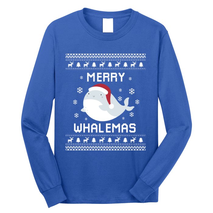 Whale Lover Christmas Ugly Xmas Whale Sweater Whale Gift Great Gift Long Sleeve Shirt