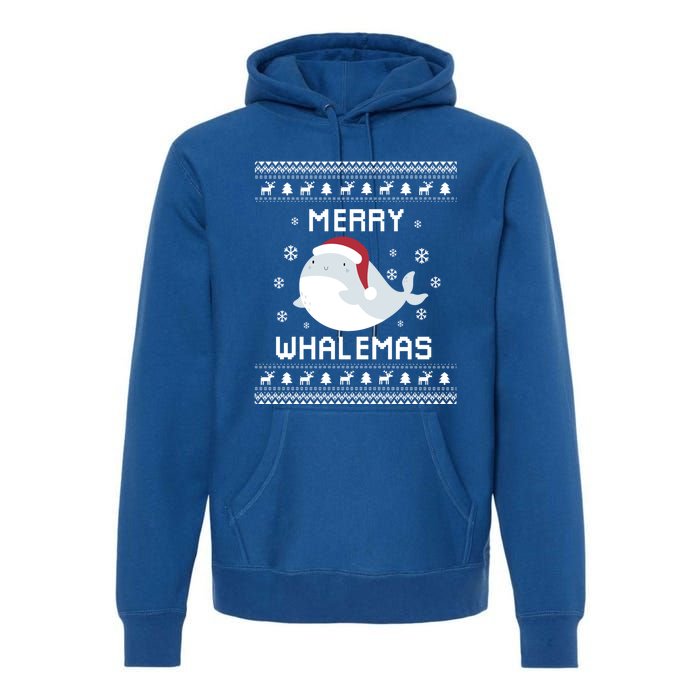 Whale Lover Christmas Ugly Xmas Whale Sweater Whale Gift Great Gift Premium Hoodie