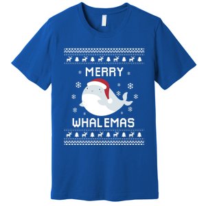 Whale Lover Christmas Ugly Xmas Whale Sweater Whale Gift Great Gift Premium T-Shirt