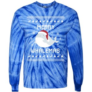 Whale Lover Christmas Ugly Xmas Whale Sweater Whale Gift Great Gift Tie-Dye Long Sleeve Shirt