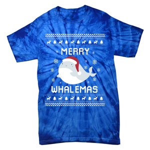 Whale Lover Christmas Ugly Xmas Whale Sweater Whale Gift Great Gift Tie-Dye T-Shirt