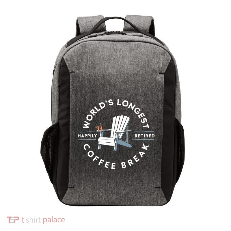 Worlds Longest Coffee Break Vector Backpack
