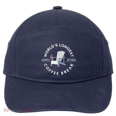 Worlds Longest Coffee Break 7-Panel Snapback Hat