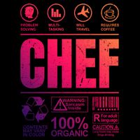 Warning Label Caution Chef At Work Sign Gift Sustainable Bucket Hat