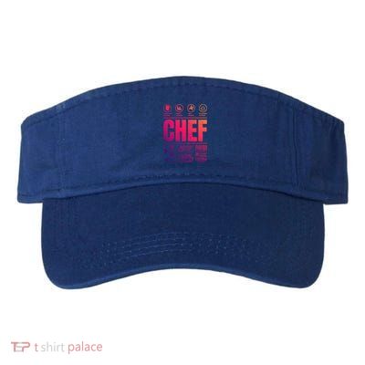 Warning Label Caution Chef At Work Sign Gift Visor