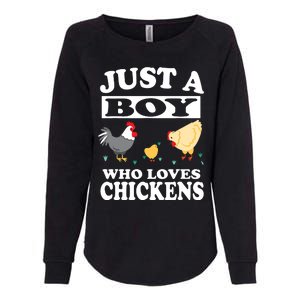 Who Loves Chickens Farm Chicken Gift Womens California Wash Sweatshirt