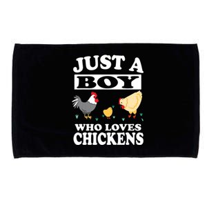 Who Loves Chickens Farm Chicken Gift Microfiber Hand Towel