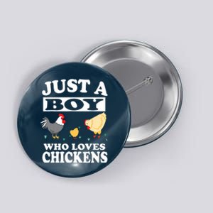 Who Loves Chickens Farm Chicken Gift Button