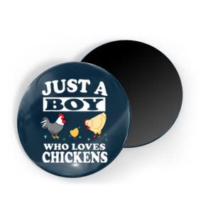 Who Loves Chickens Farm Chicken Gift Magnet